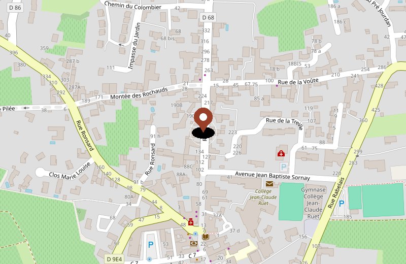 Plan d'accès — Bonne Brioche Le Bourg, 55 Rue Pasteur, 69910 Villié-Morgon, France